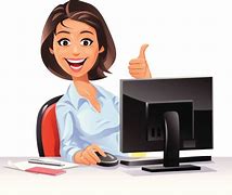 Image result for Female Office Worker Cartoon