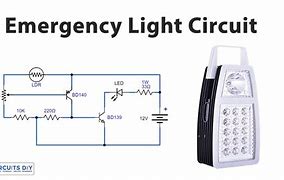 Image result for 110V Battery Backup LED Emergency Rechargeable Light Circuit