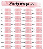 Image result for Weight Loss Tracker Chart