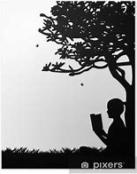 Image result for Girl Reading Silhouette Book Wallpaper