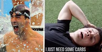 Image result for Michael Phelps Calorie Meme