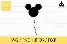 Image result for Mickey Balloon Silhouette Free SVG