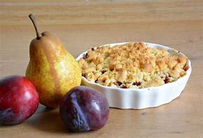 Image result for Pear and Plum Crumble