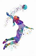 Image result for Volleyball Art Purple