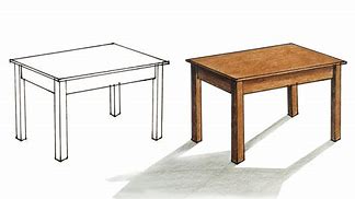 Image result for Wooden Table Drawing