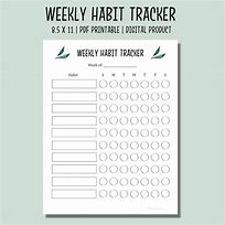 Image result for Habit Tracker Printable for Kids