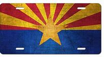 Image result for Arizona Flag License Plate