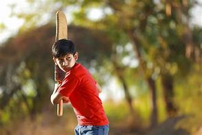 Image result for Photo of Kids Playing Cricket