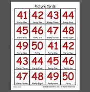 Image result for 41 Number Card with Number Name