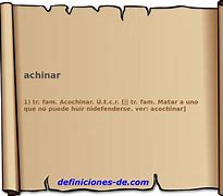Image result for achinero
