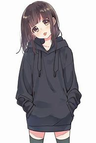 Image result for Anime Girl Ash Hair and Hoodie