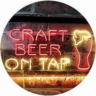 Image result for Craft Beer On Tap Sign