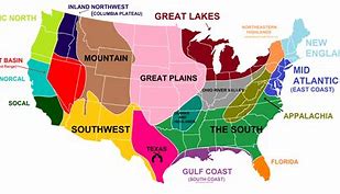 Image result for America Regional Map