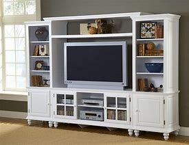 Image result for White Entertainment Centers Wall Units