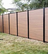 Image result for Wood Grain Vinyl Fence Panels