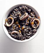 Image result for Fine Dining Squid Ink Risotto