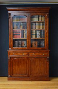 Image result for Victorian Black Mahogany Bookcase