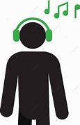 Image result for Listening to Music Silhouette