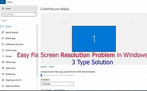 Image result for Screen Resolution Problems