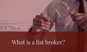 Image result for Telemarketing List Broker