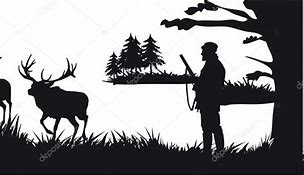 Image result for Hunting Images in Black and White Trees