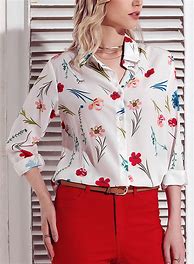 Image result for White Button Down Shirt Women