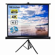 Image result for Retractable Projector Screen with Stand