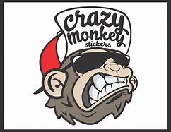 Image result for Crazy Monkey Stickers