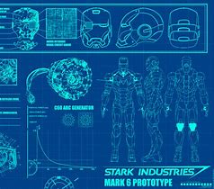 Image result for Iron Man Mark 7 Blueprints