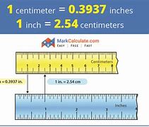 Image result for 4.5 Cm to Inches