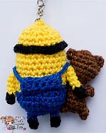 Image result for Minion Crochet Keychain