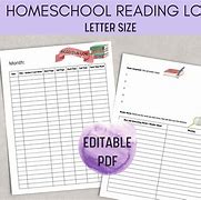 Image result for Homeschool Reading Log Printable