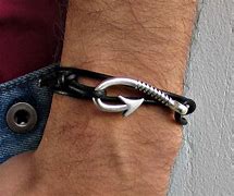 Image result for Leather Fish Hook Bracelet