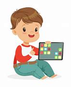 Image result for Child Playing On iPad Cartoon