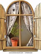 Image result for Old Window with Closed Shutters Clip Art