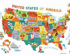 Image result for U.S. States Map Kids