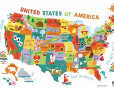 Image result for Small USA Map for Kids