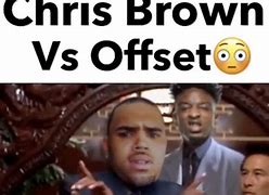 Image result for Offset Chris Brown Meme
