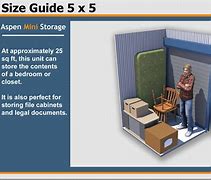 Image result for 5X5 Storage Unit Size