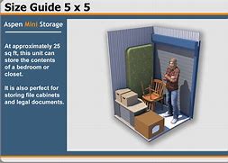 Image result for How Big Is 5X5 Storage Unit