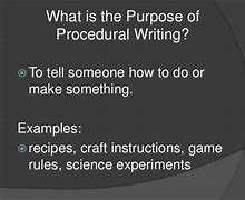 Image result for Procedural Essay Meaning