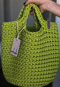 Image result for Handmade Crochet Shopping Bag
