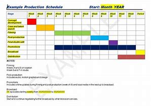 Image result for Production Schedule Planning Template