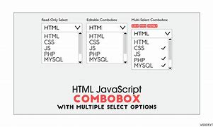 Image result for Combo Box in HTML