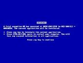Image result for Old Blue Screen of Death