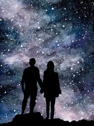 Image result for Couple Galaxy Art