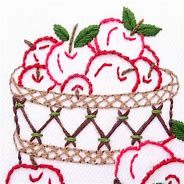 Image result for Free Hand Embroidery Apple Designs