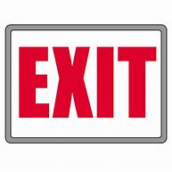 Image result for Exit Clip Art Sign Cartoon