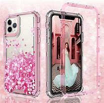 Image result for iPhone 11 Thick Case Clear with Glitter