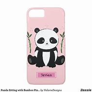 Image result for Panda with Bamboo Cartoon Phone Case